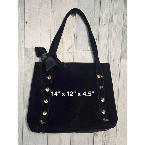 Eric Javits NY Velvet Bow Tie Shoulder Bag - Picture 3 of 11